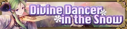 Divine Dancer in the Snow Horizontal Banner