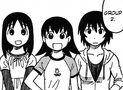 The Knuckleheads as they appear in Azumanga Daioh: Supplementary Lessons.