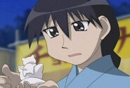 Sakaki wins a Neco Coneco in a shooting gallery and feels bad after Kagura told her that she "totally killed it"