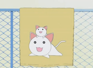 Chiyo's Neco Coneco towel from episode 4