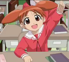 As Chiyo Chan in "Azumanga Daioh" (both the TV series and movie).