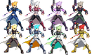 Gunvolt's color pallets