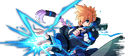 Cut-out of Gunvolt's character select image