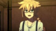 Gunvolt with his glasses in the OVA