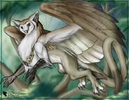 A'tai'aith, a quadrapedal Theran gryphon.