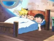 Yamato, Gray, and Bull Borgnine fast asleep