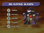 Blazing Kahn's stats