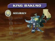 King Bakuso's stats