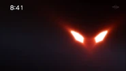 Spike=Phoenix's glowing red eyes.