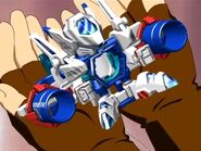 Yamato holding Cobalt Blaster
