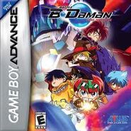 Cobalt Saber Fire's picture on the cover of the Battle B-Daman: Fire Spirits! GBA game