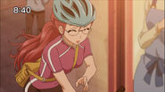 Akari as a cyclist messenger