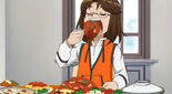 Yukihide eating spaghetti