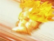 Cobalt Blade about to use the Cobalt Power Blast