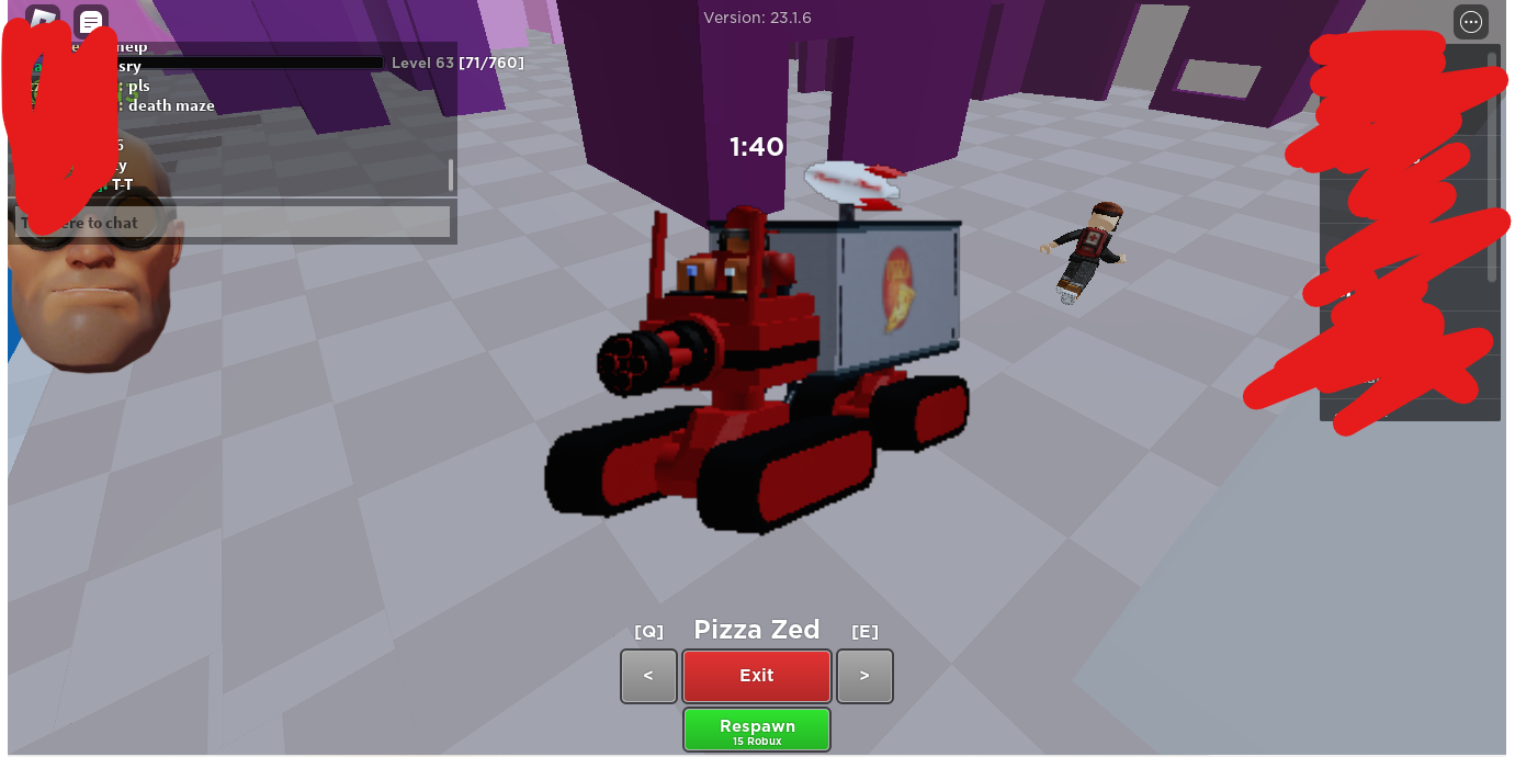 Pizza Zed, Roblox Evade Wiki