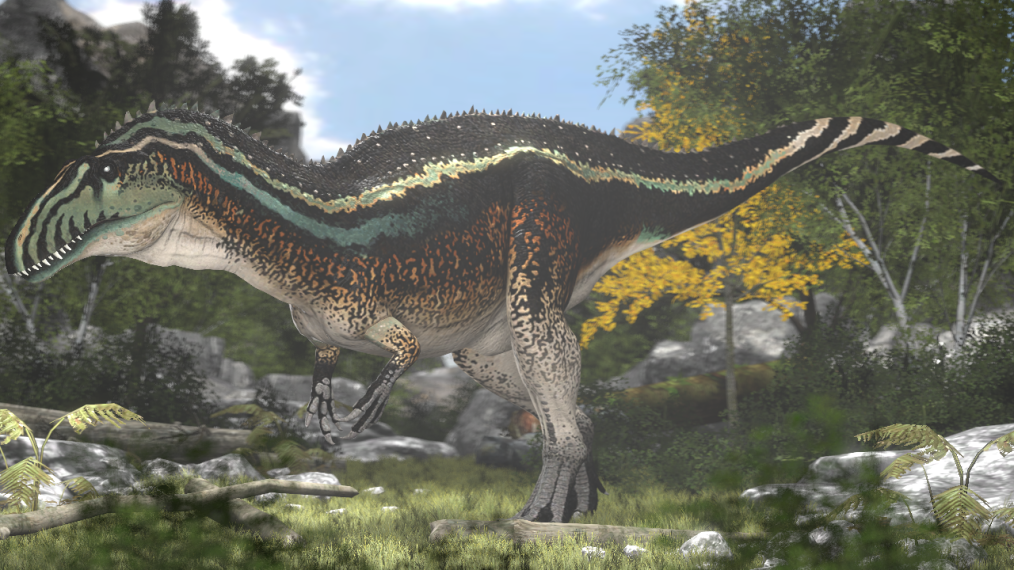 The High Spined Lizard, Acrocanthosaurus | Fandom