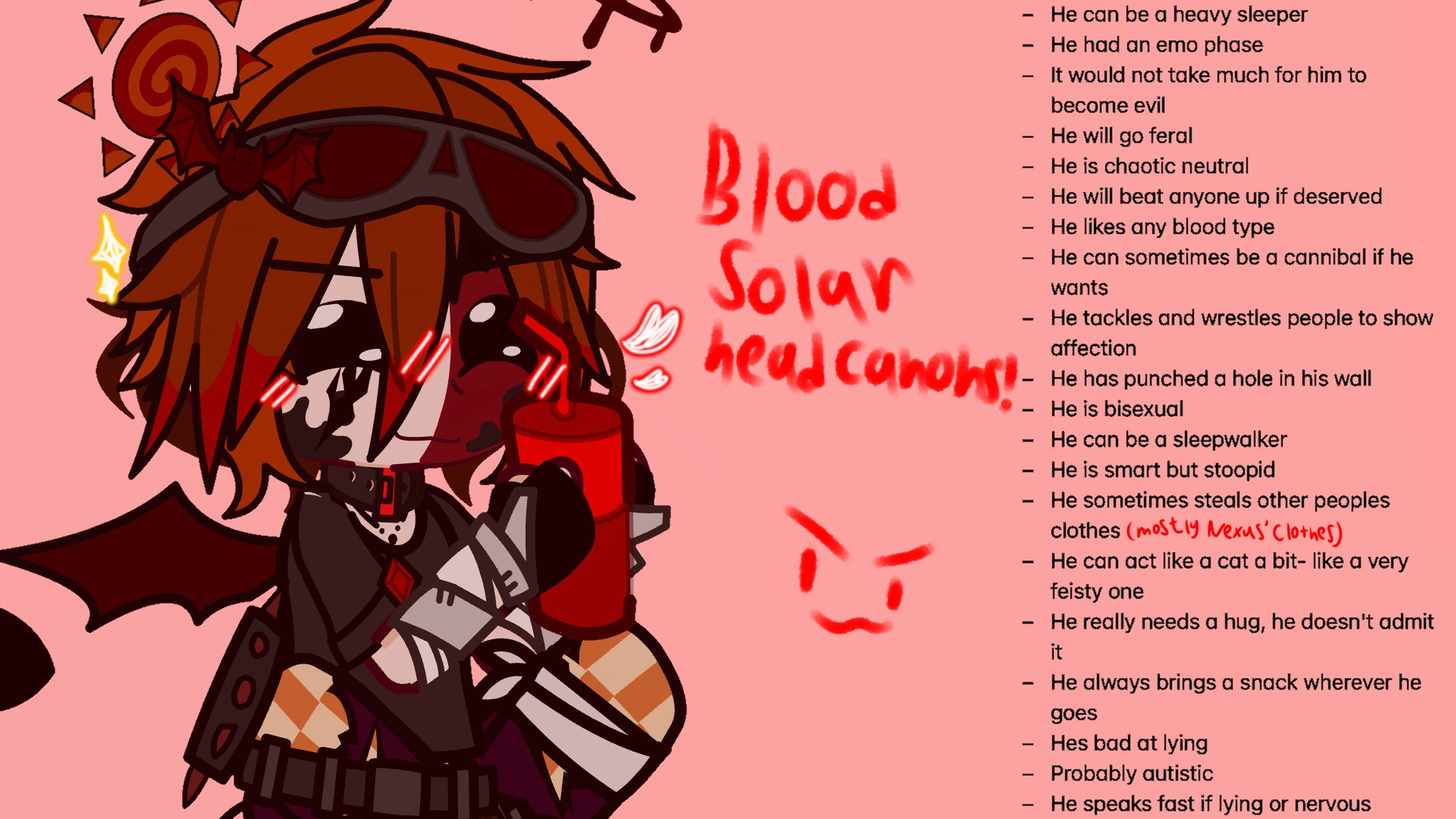 Blood Solar's headcanons! | Fandom