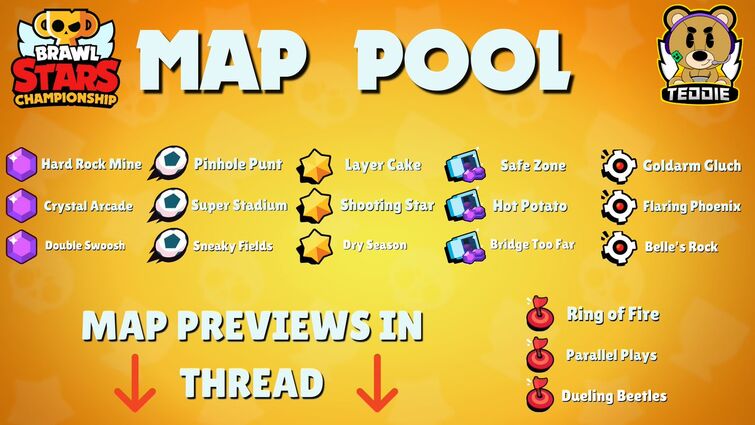 Brawl Stars Championship 2022 Map Pool!