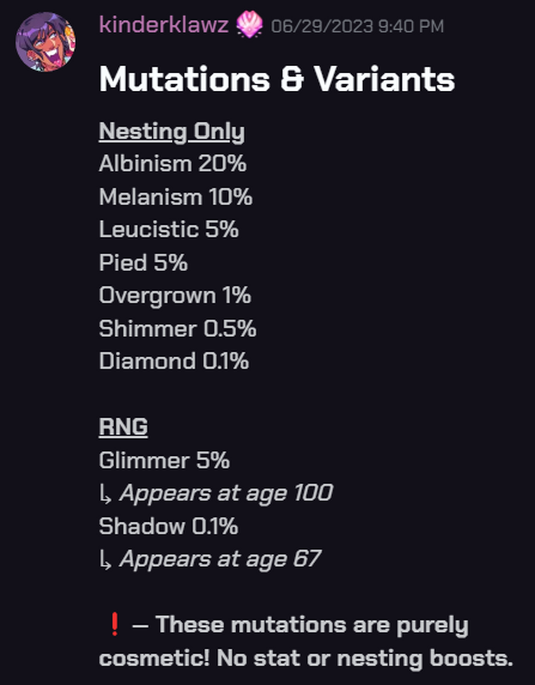 How Rare Is It to Get Harvest Mutation Creatures of Sonaria