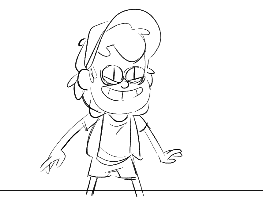 Как нарисовать диппера и мейбл легко