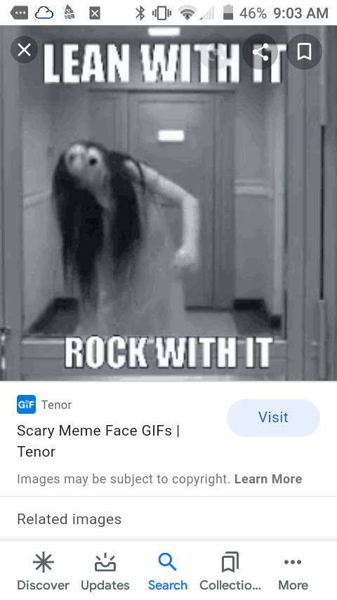 terrified meme face