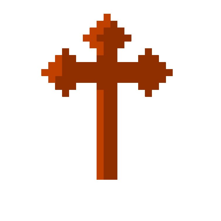I made my pixel art Crucifix! Fandom
