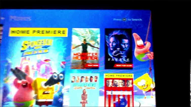 DIRECTV Sponge on the Run Movies menu