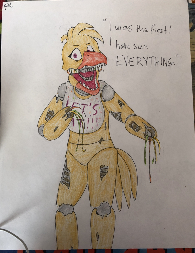 FNaF 2 fanart: Withered Chica