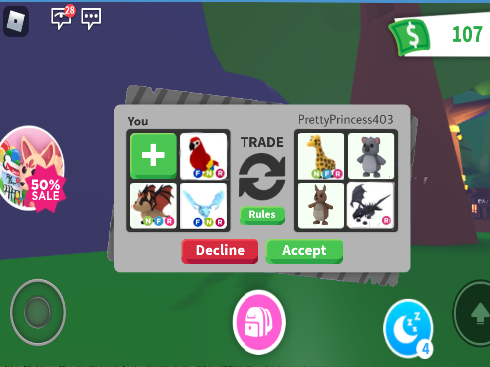 roblox adopt me trade pictures