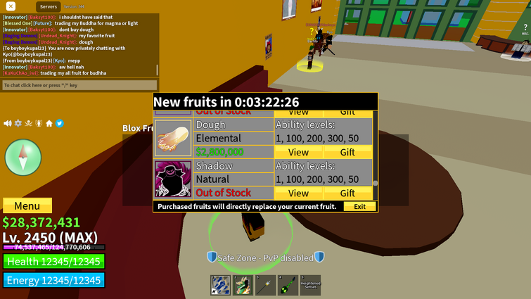 Blox Fruits Stock Updated