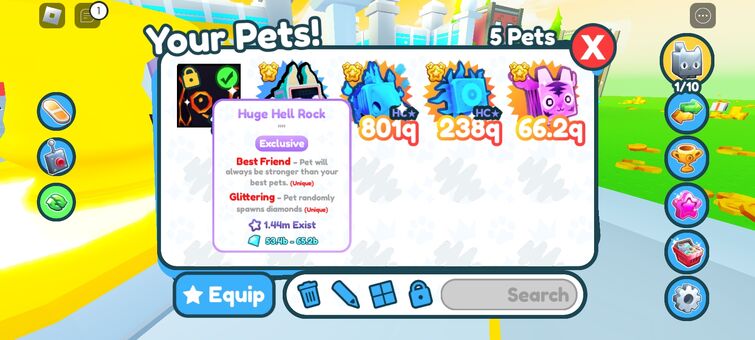 Huge Hell Rock Value - Pet Sim X Value List 
