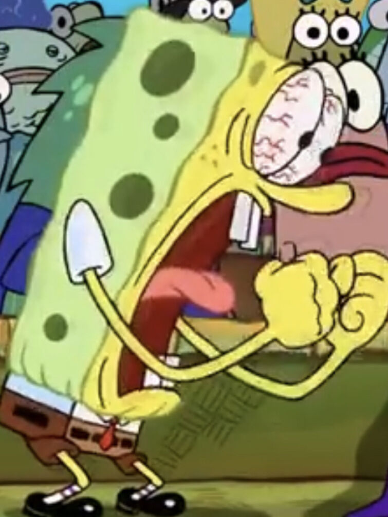 spongebob funny face