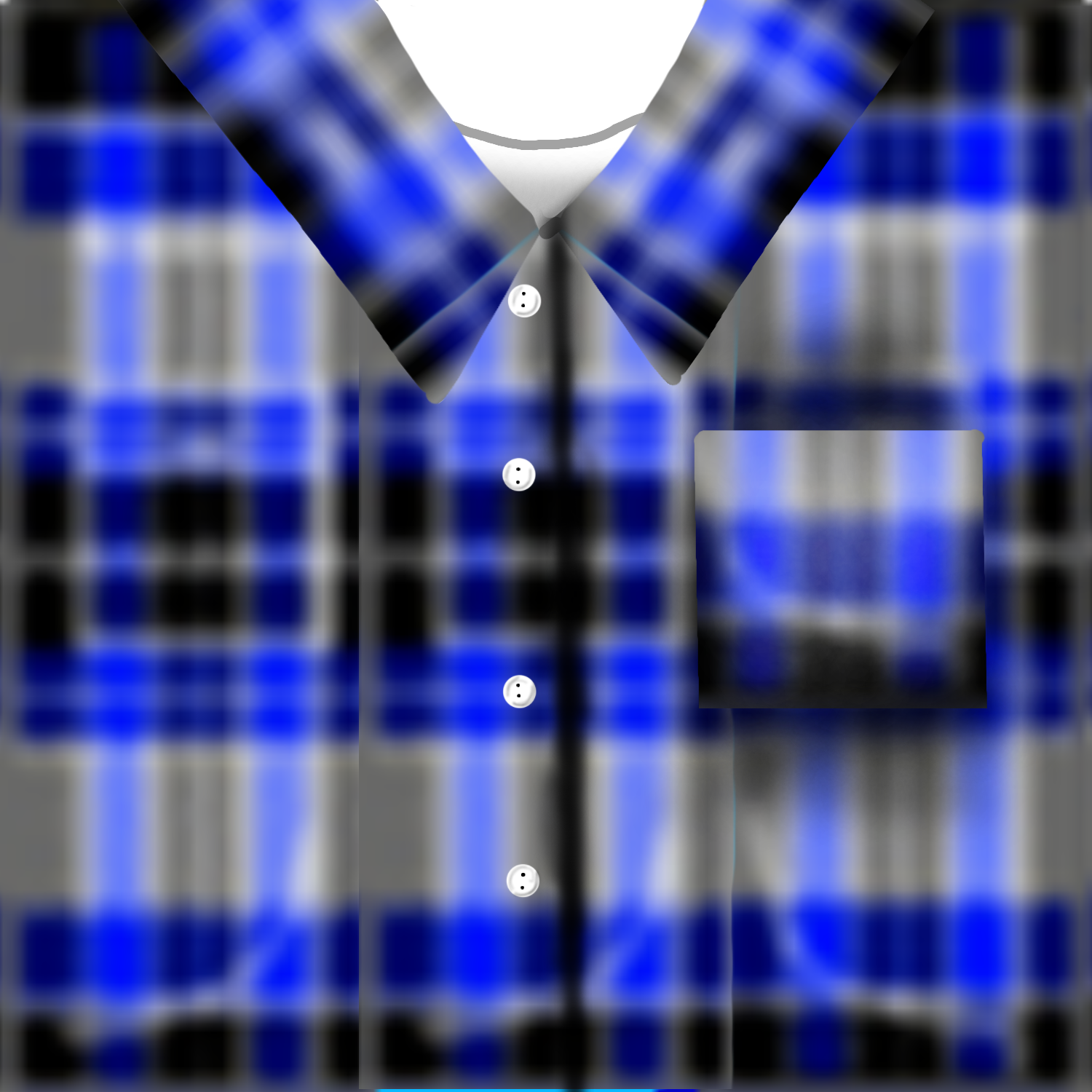 Blue Plaid Shirt - Roblox