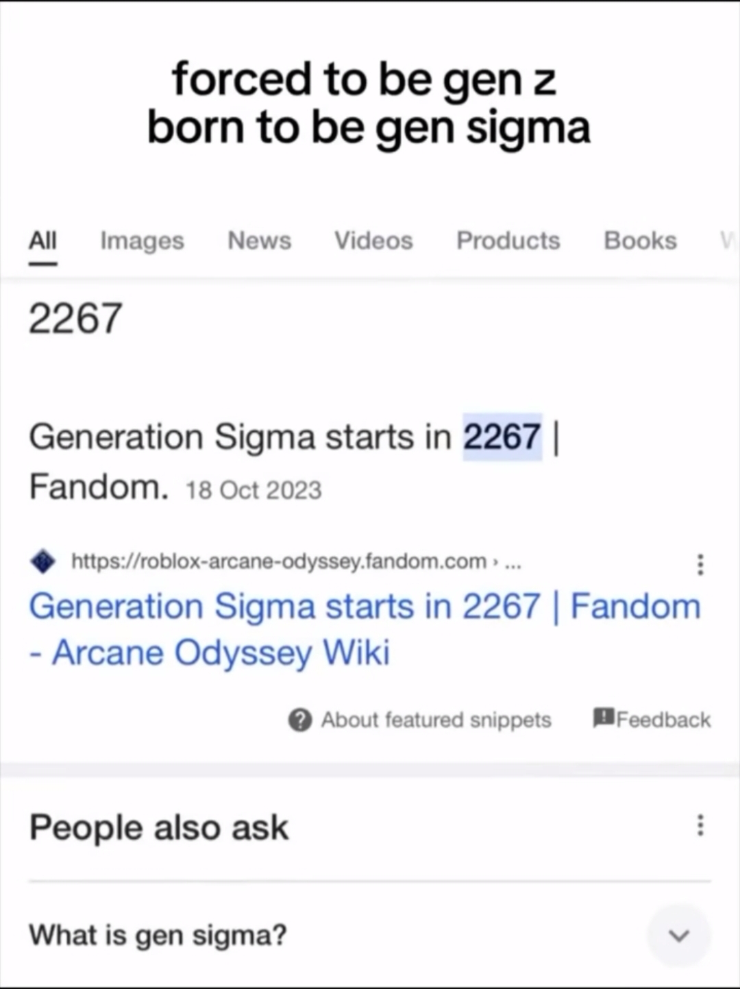 Gen Sigma will start in 2267 | Fandom