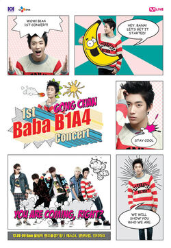 B1A4 1st Concert : Baba B1A4 In Seoul 3DVD +148p Photobook +