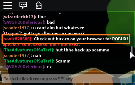 Wow How Scammer Bot Joining Game Fandom - free robux bux cx