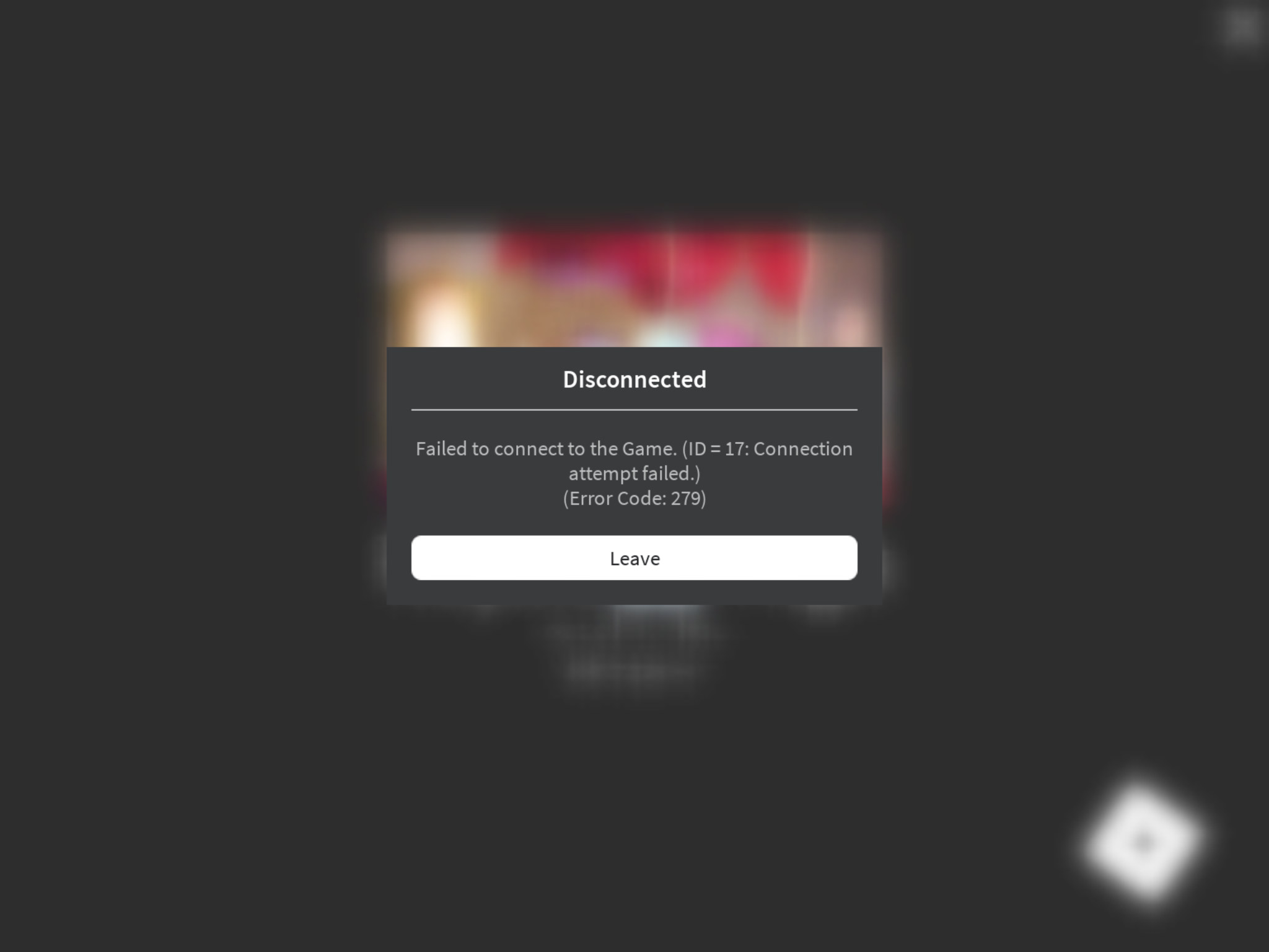 Failed to connect game id 17 roblox