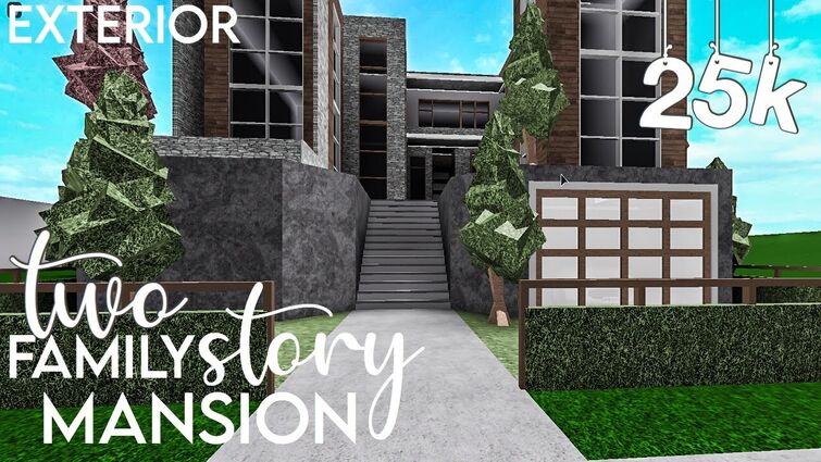 ROBLOX BLOXBURG: Hillside Modern Mansion, House Build