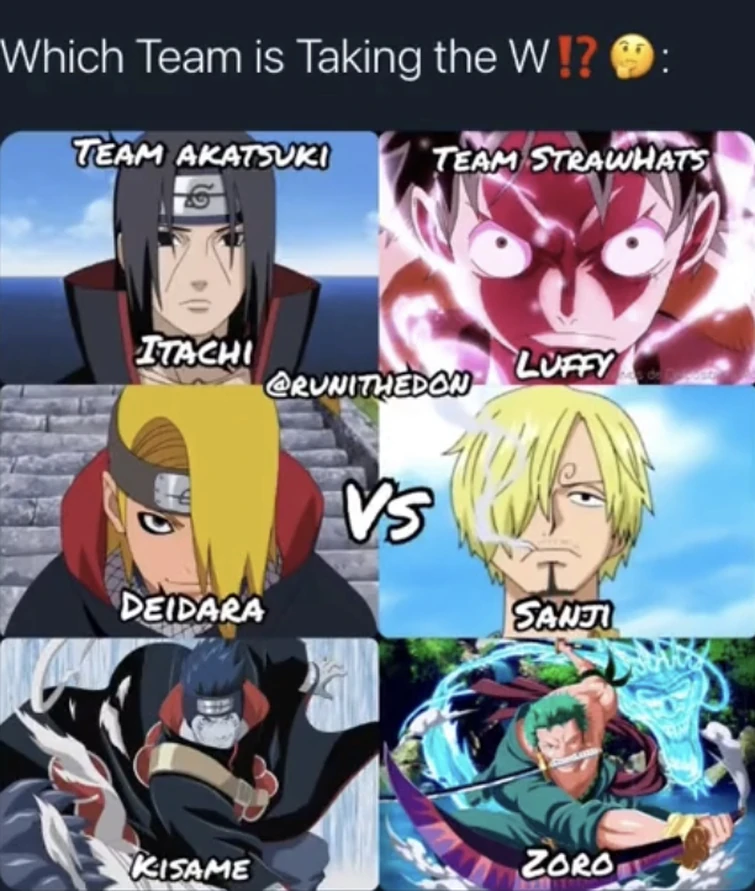 www team akatsuki or team straw hats Fandom