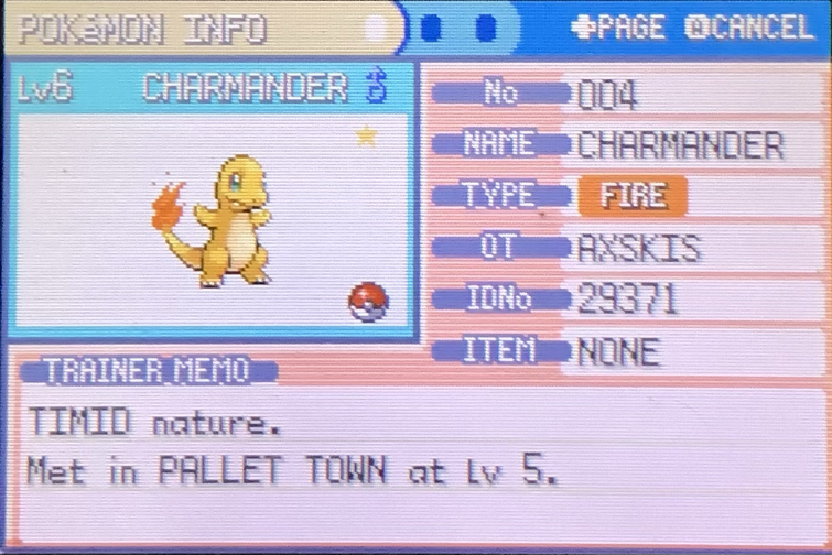 In Pokemon Fire Red, are the three starters shiny locked? Is it possible to  get a shiny Charmander from Oak? - Quora