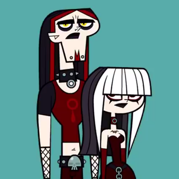 Adumbral and crimson. Crimson and ennui. Total Drama goth. Total Drama Crimson. Memes about goths.