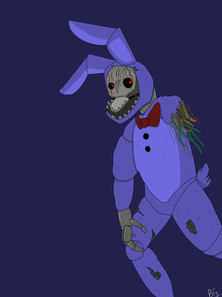 Faztober (day 15): Withered Bonnie : r/fivenightsatfreddys