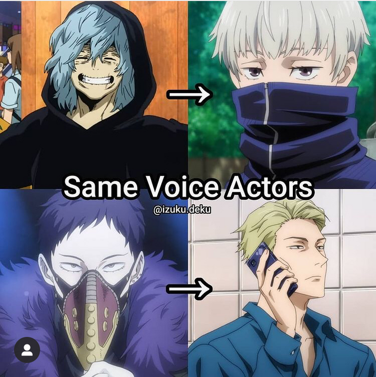 Can You Believe that These Anime Characters Have the Same Voice Actors?