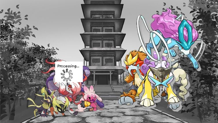 Art Adventures — Pokemon fusion request: Raikou + Entei + Suicune!