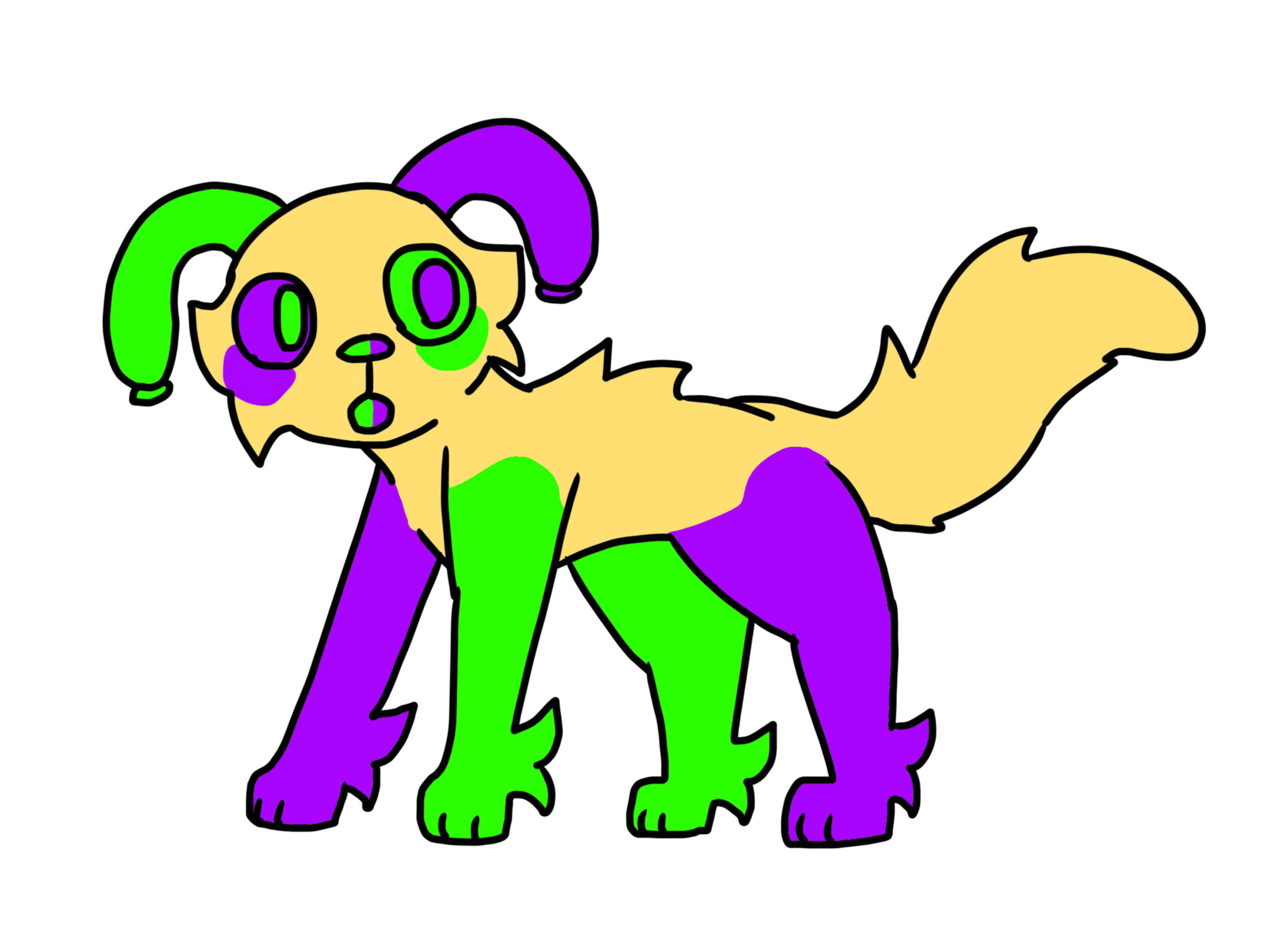 Looey but I drew him feral for some reason | Fandom
