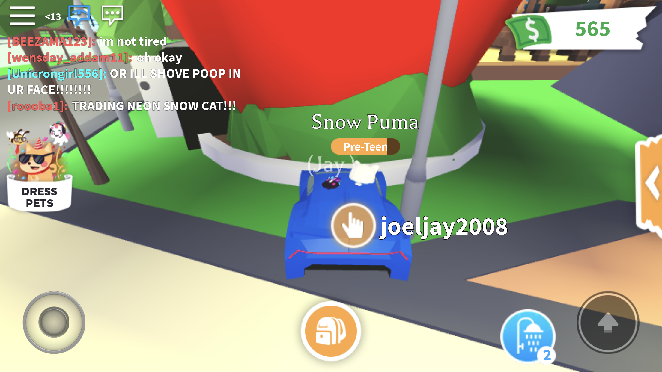 First Time I Seen Someone Trade A Neon Snow Cat Fandom - neon snow cat adopt me roblox