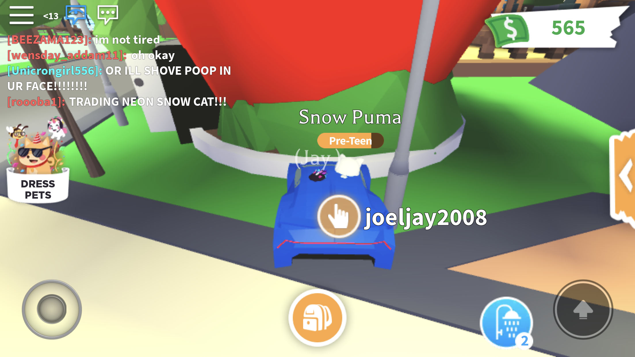 Roblox Adopt Me Neon Snow Cat