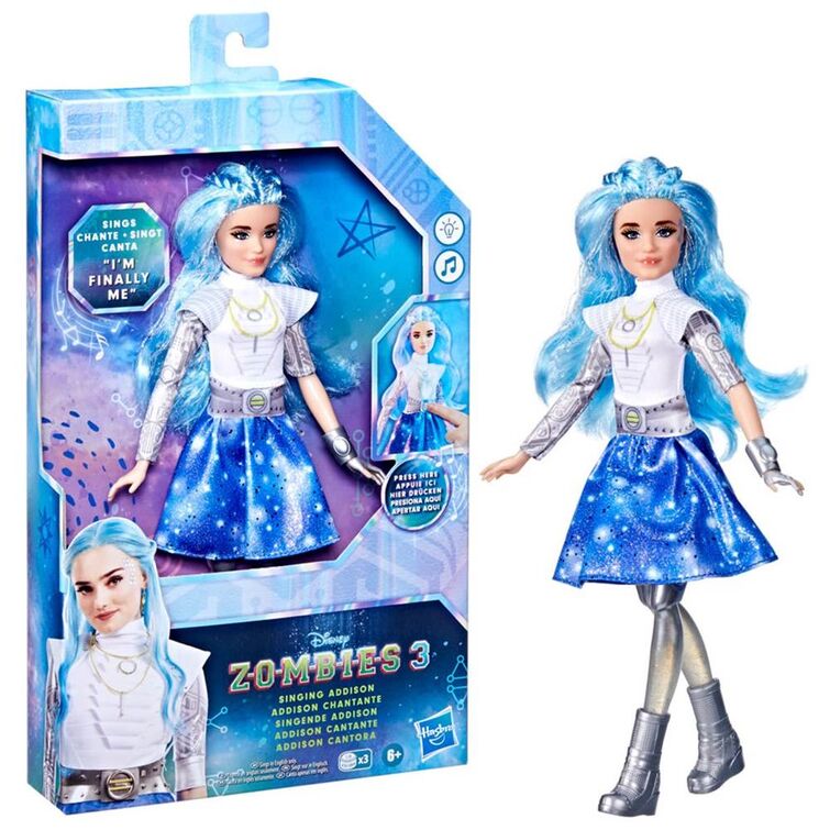 DISNEY ZOMBIES 2 SINGING ADDISON WELLS Doll : : Toys & Games