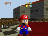Mario is watching Sunny Balcony's panorama evidently.