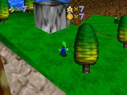 The stone structure leading to Dry Town.